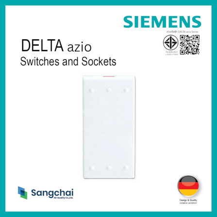ชุดสวิตซ์ 2 ทาง 1 ช่อง SIEMENS ซีรีส์ AZIO ขนาด 86 มม. สีขาว_1
